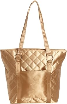 BELLINO Quilted Fashion Lady Tote, Gold
