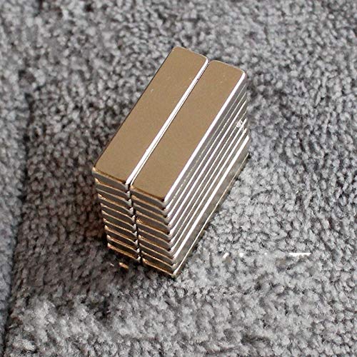Deryun 60Pack Rectangular Magnets Bar Magnets Square Magnets Little Magnets Mini Magnet Tiny Magnets Small Magnets for Crafts,Rectangle Magnets,Collar Stay Magnets