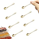8 PCS Tiny Stainless Steel Spoons for Spices Jars, Mini Size 2.87