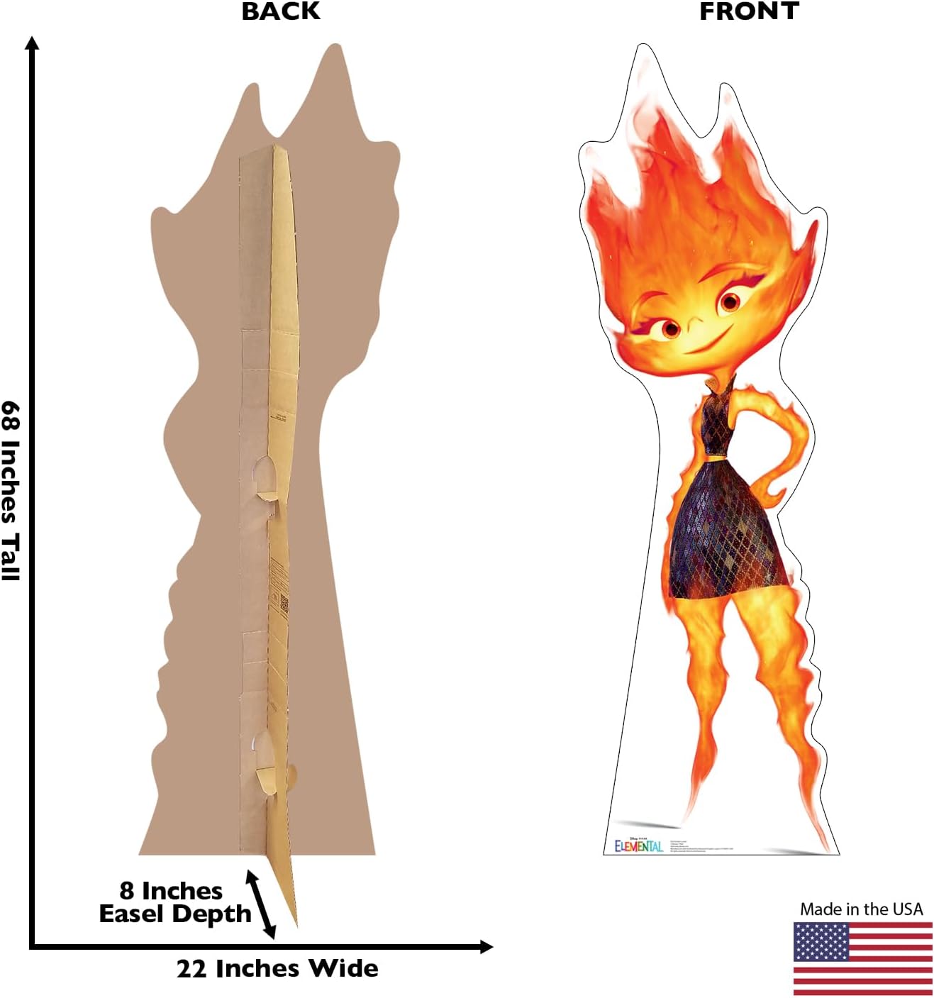 Cardboard People Ember Lumen Life Size Cardboard Cutout Standup - Disney Pixar's Elemental (2023 Film)