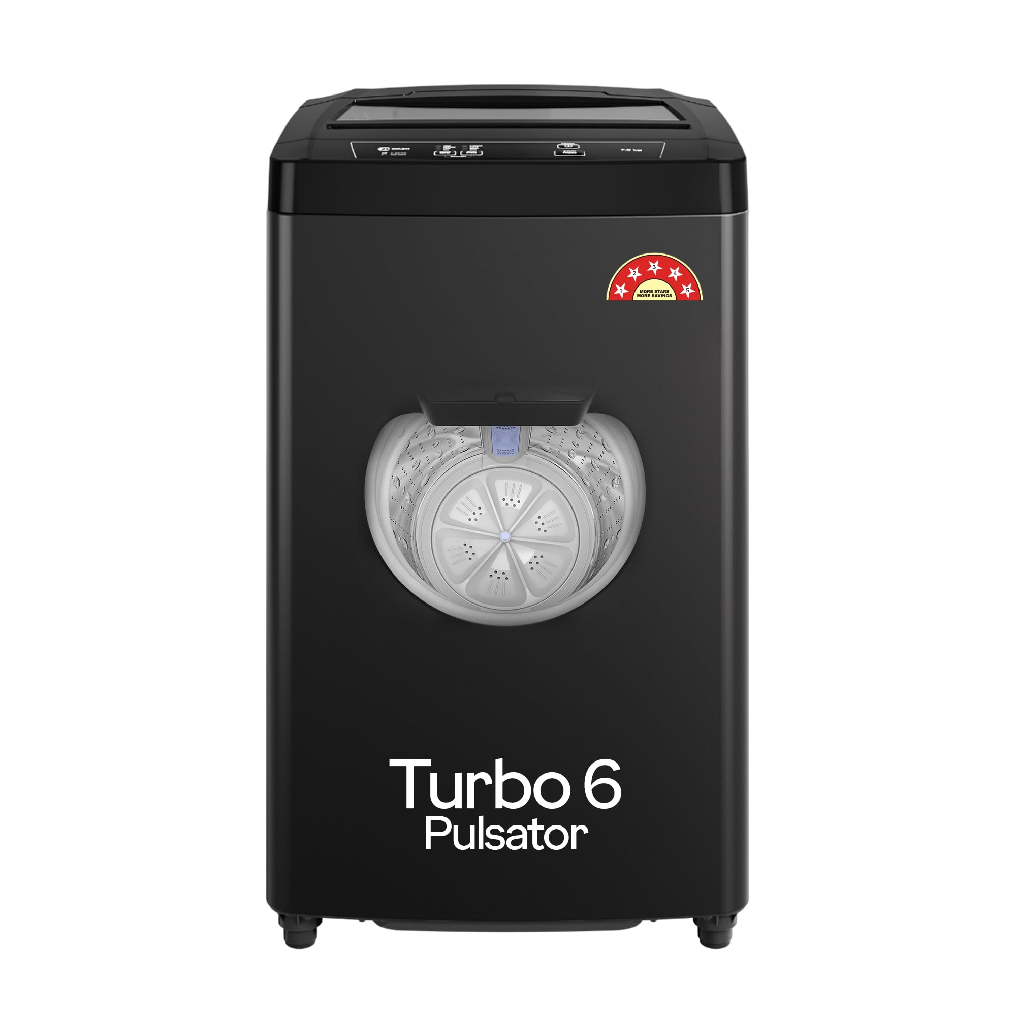 Godrej 7 Kg 5 Star I-Wash Technology Fully Automatic Top Load Washing Machine (WTEON 700 5.0 AP GPGR, Graphite Grey, With Toughened Glass Lid)