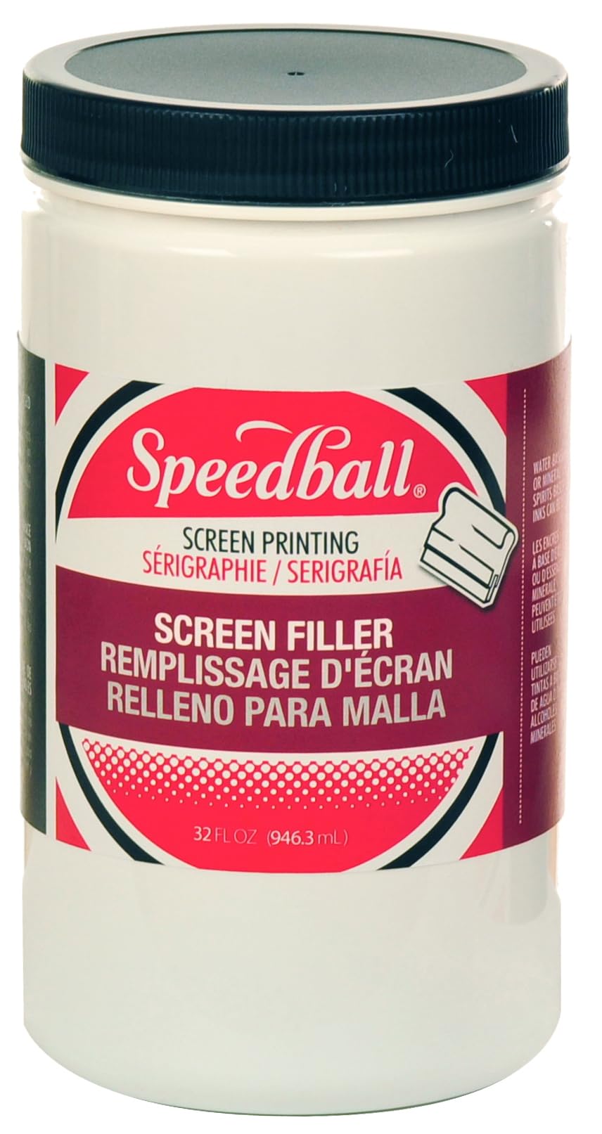 Speedball Water Soluble Screen Filler, 32 oz - Non-Toxic Screen Printing Block Out Solution for Stencil Making