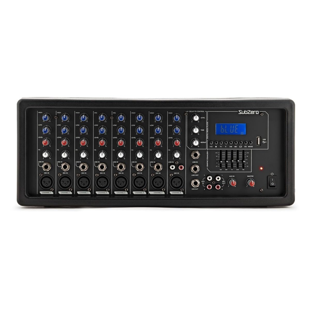 SubZero SZPA-815 15"-PA-System mit Mikrofonen und Stativen, 300 Watt