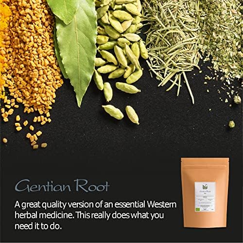 Gentian Dried Root Organic Quality - Genetian Roots - Long Dan Cao 100g
