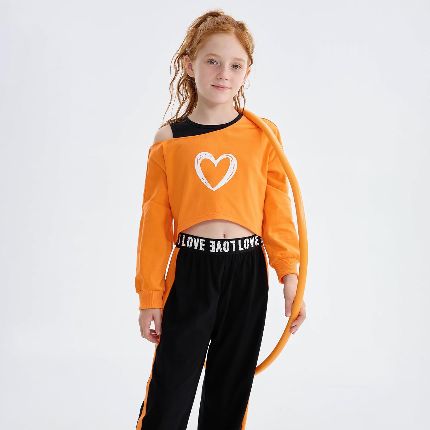 Girls 3 Piece Outfits Graphic Crop Top Camisole and Sweatpants Set Summer Workout Shirt Tank and Pants Overalls - Image 6