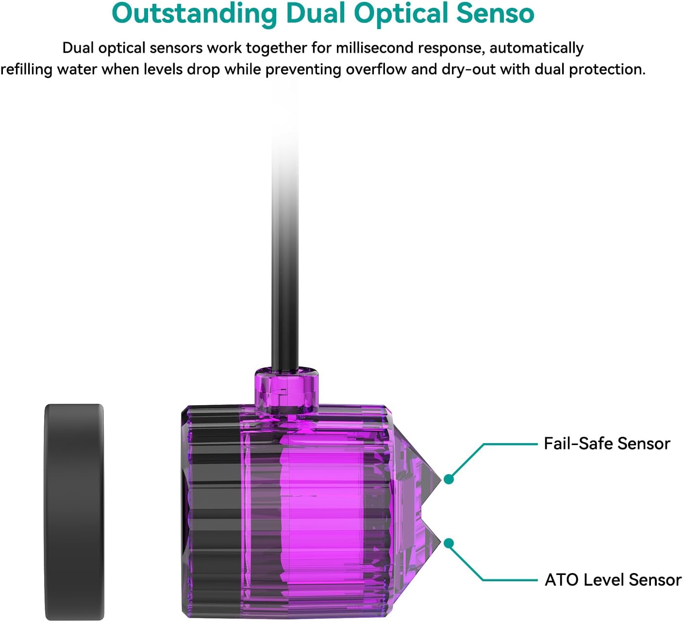 Auto Top Off System ATO Saltwater Aquarium,Water Top Off System for Aquarium,Reef Tank＆Fish Tank- Purple