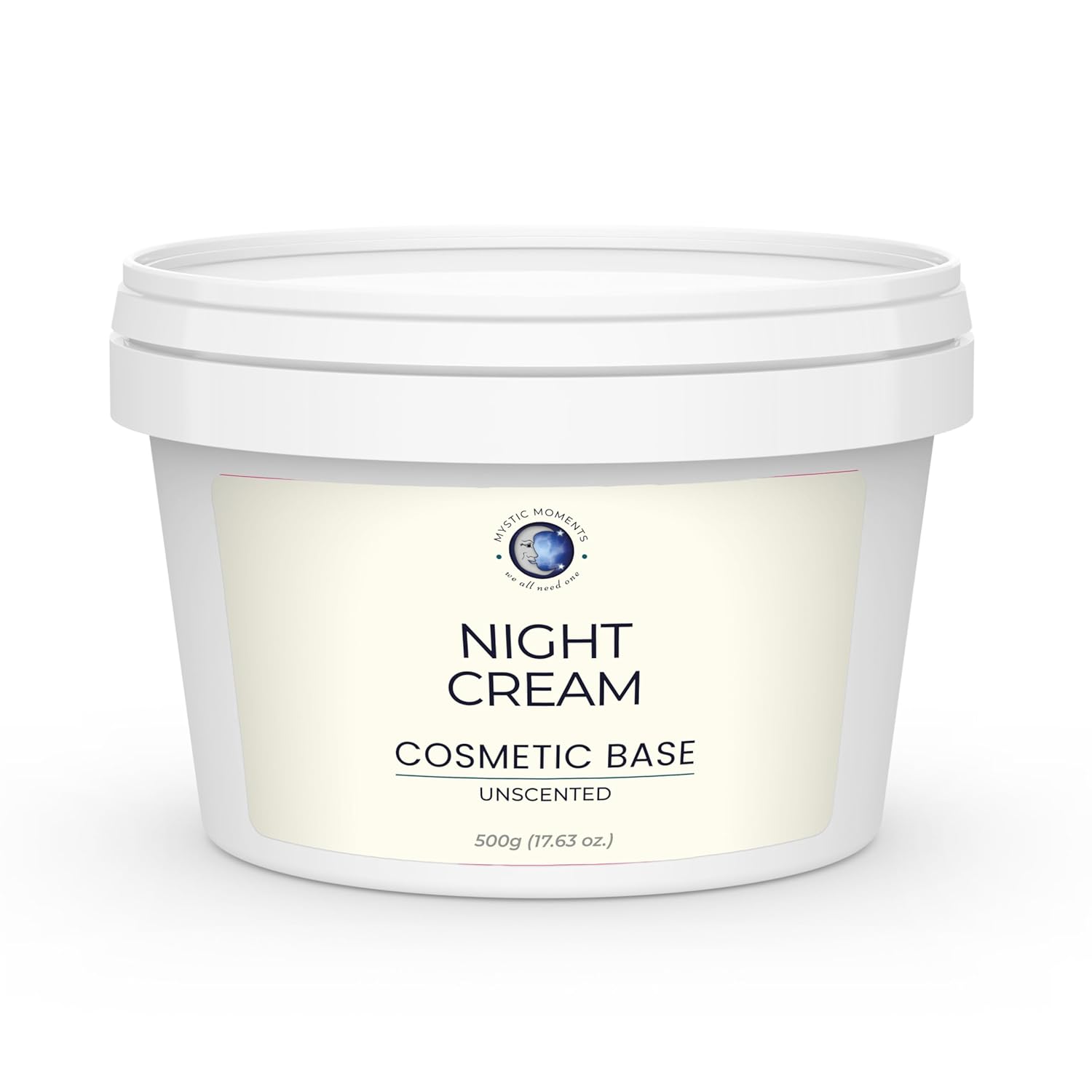 Mystic Moments Night Cream - Botanical Skincare Base - 500g