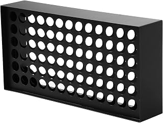 Makeup Tattoo Ink Rack,Tattoo Holder for Pigment Ink,78 Holes Iron Wall Mounted Tattoo Pigment Bottle Rack,Tattoo Ink Display Holders (Black)