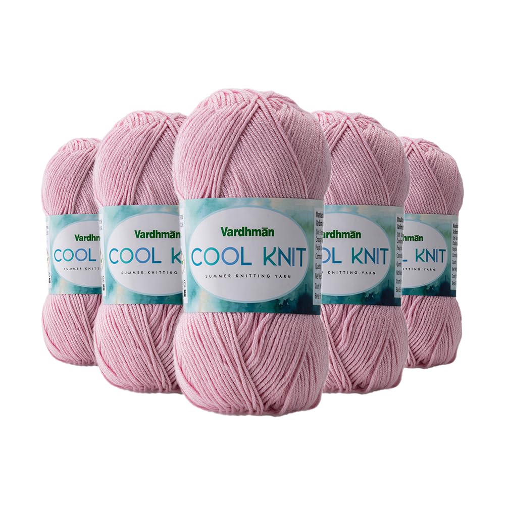Cool Knit Yarn - Lightweight Pink Poly Viscose -31