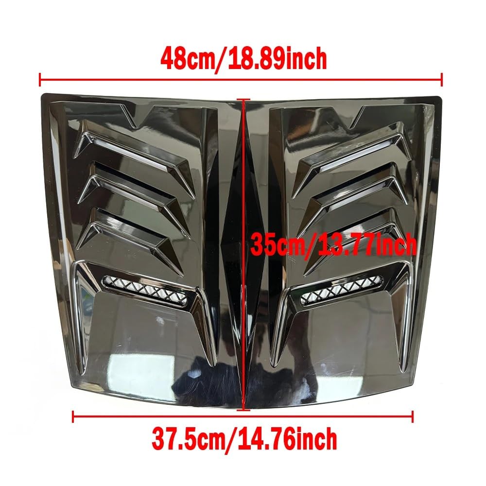 Hood Vents Car Decoration Copertura decorativa cofano motore anteriore Adesivo universale sfiato di aspirazione del flusso d'aria finto Accessori in plastica