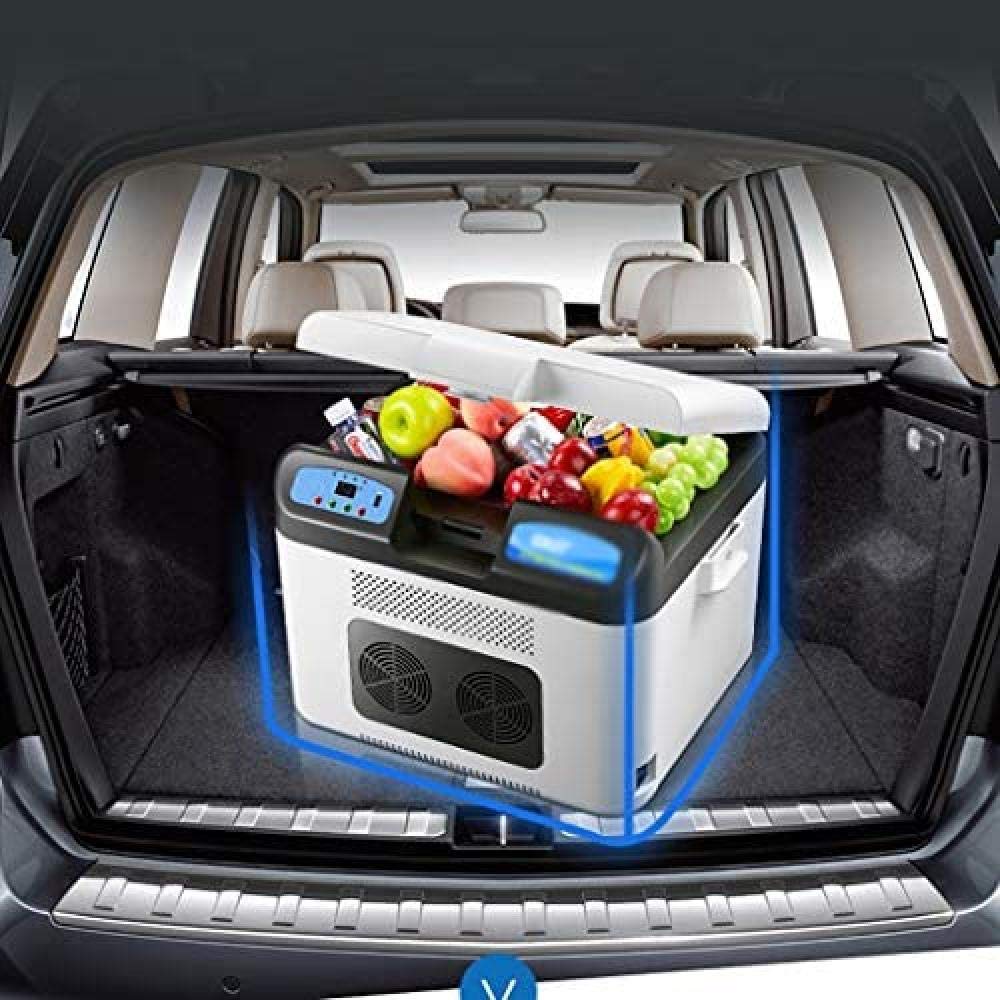 ZLM Frigorifero per Auto Mini frigo Frigorifero e riscaldatore, congelatore Super Silenzioso per Veicoli CC 12V 24V CA 220V Mini frigo per Auto 12L (12V / 24V / 220V)