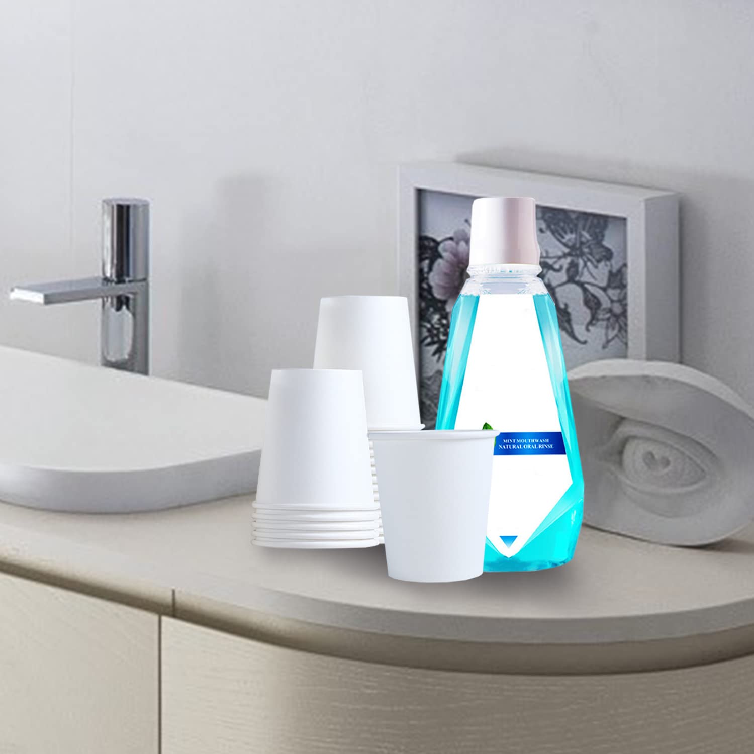 Clawsoff Lot De 300 Gobelets Jetables En Papier Kraft De 140 Ml