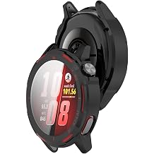 Compatible with Huawei Watch GT Runner 2 TPU Protective Case Cover, Smartwatchtective Cover Case Shell Soft and Durable for Man and WomanBlack