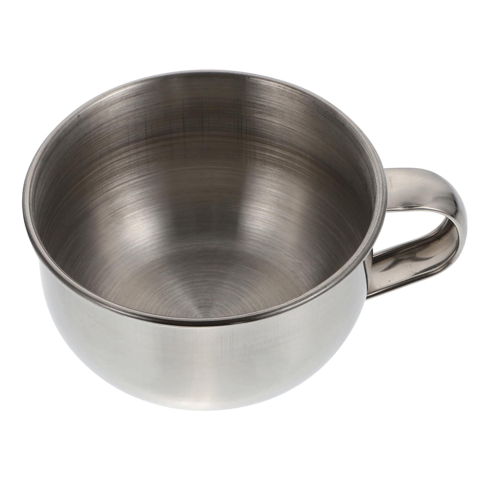 FRCOLOR 3 Piezas tazón de jabón de afeitar tazas de afeitar para hombres crema de afeitar de viaje recipiente burbujeante de afeitar recipiente de afeitar con asa Acero inoxidable