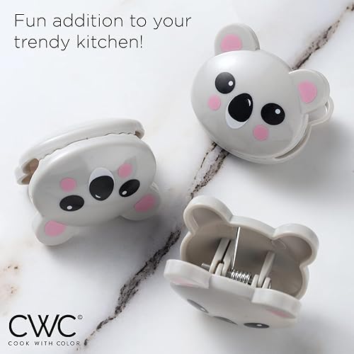 Miniatura 2 de COOK WITH COLOR Lindos clips para bolsas  Juego de 10 clips divertidos para papas fritas y clips para aperitivos, clips de cocina y bolsas de