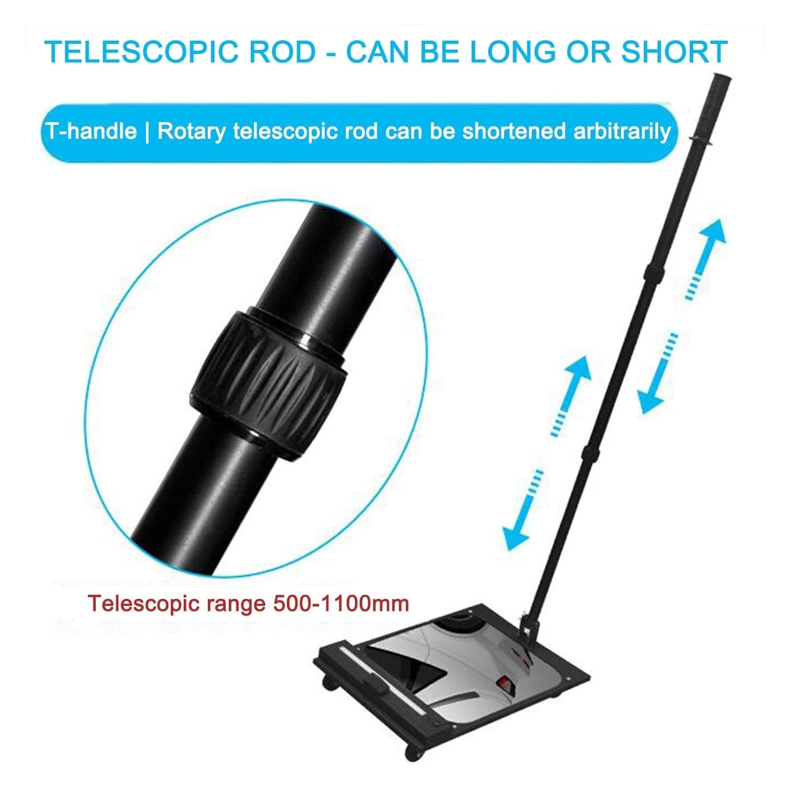 Espejo De Búsqueda para Debajo del Automóvil, Espejo De Inspección De Bajos, Mango Retráctil Ajustable De 50 A 110 Cm, Espejo De Inspección Telescópico para Inspecci