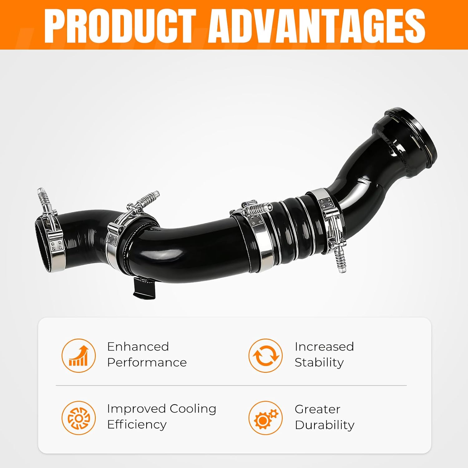 667-300 Cold Side Intercooler Pipe Kit Compatible with Ford F-Series F250 F350 F450 F550 Super Duty 6.7L V8 Diesel 2011-2016