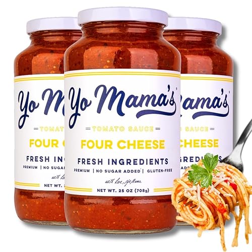 Miniatura 96 de Salsa de pasta Keto Chianti Wine de Yo Mama’s Foods – Pack de (2) – Sin azúcar añadida, baja en carbohidratos, baja en sodio, sin gluten, apta