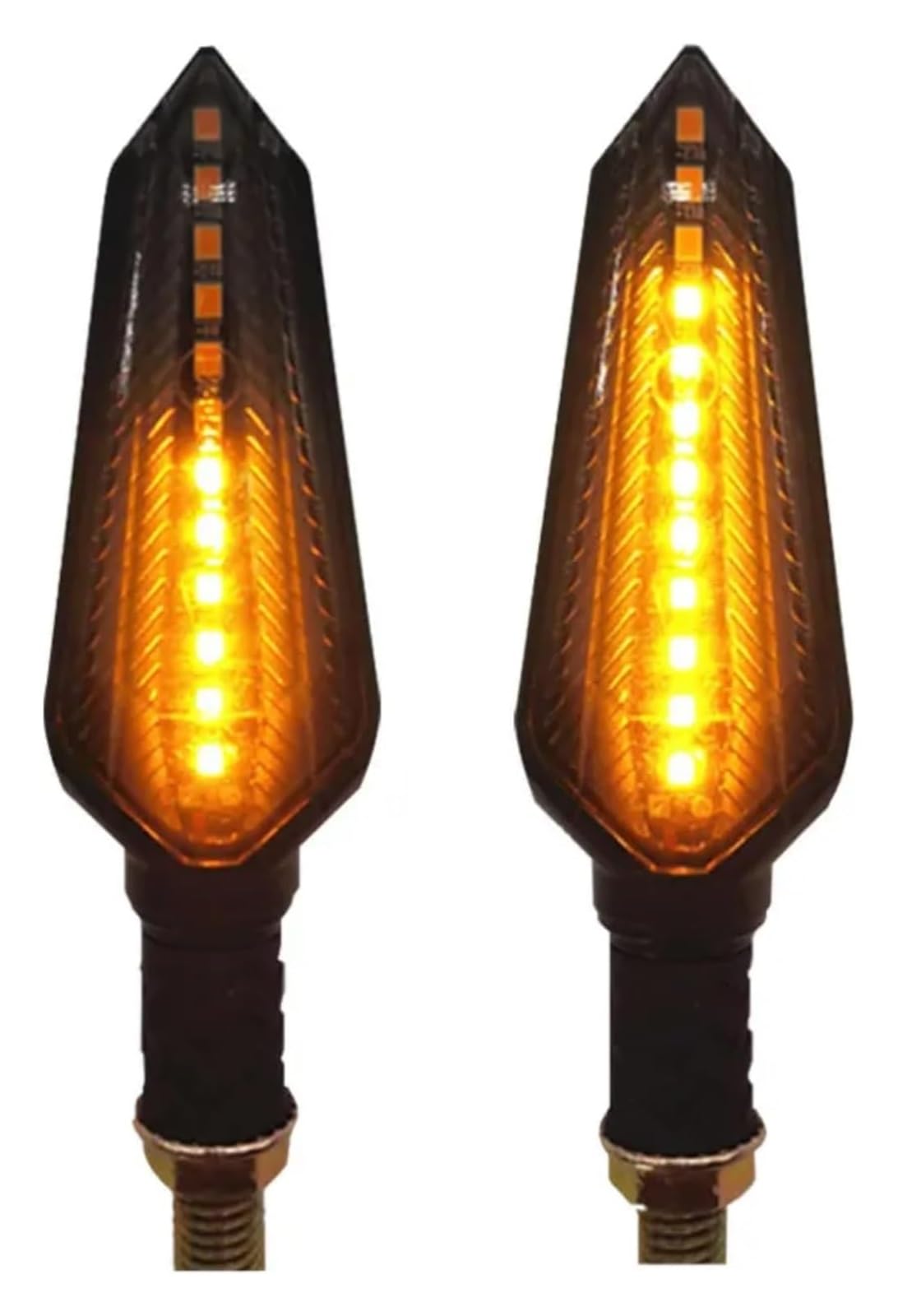 Indicatore di direzione Moto 12V 10mm Moto Indicatore di Direzione Lampada Ambra Lampeggiante Luci(2 PCS)