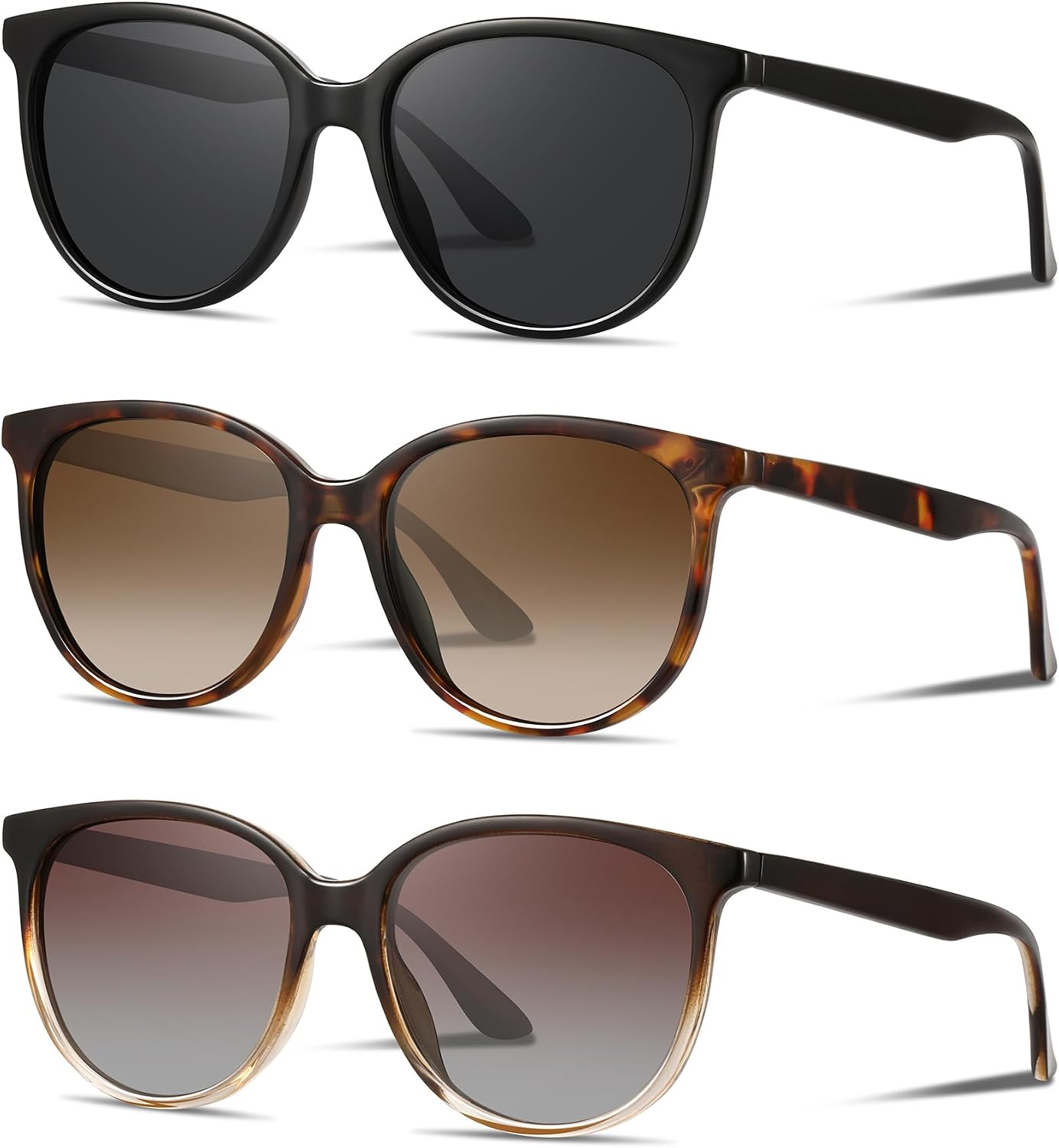 Retro Polarized Sunglasses for Women Men Classic Vintage Style Trendy Shade UV400 Protection Lens