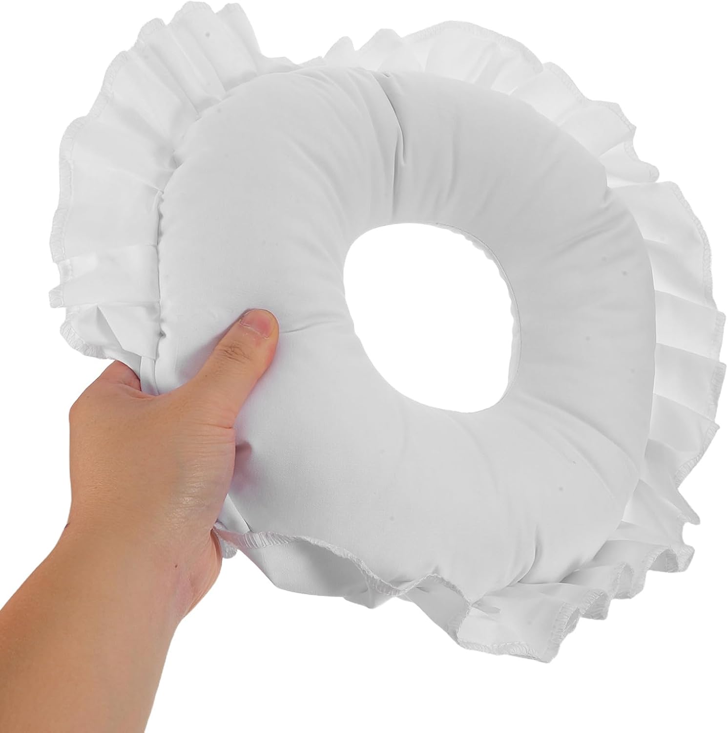 Massage Pillow: Round Face Pillow for Bed - Cushion Spa Beauty Cradle Pad Headrest for Facial Treatments and Massage Equipment