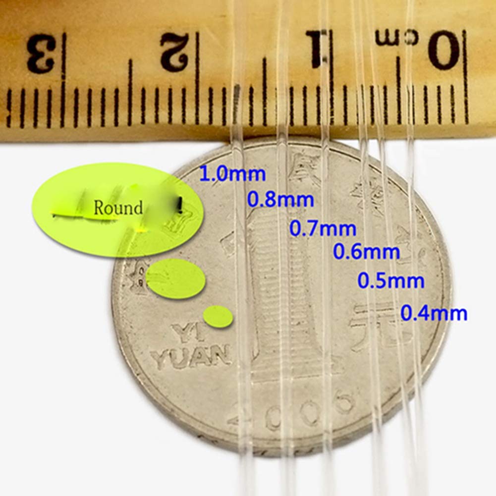 Fil de nylon élastique transparent - 400 m - Idéal pour les bracelets DIY, les bijoux, les perles, les perles - 1,5 mm