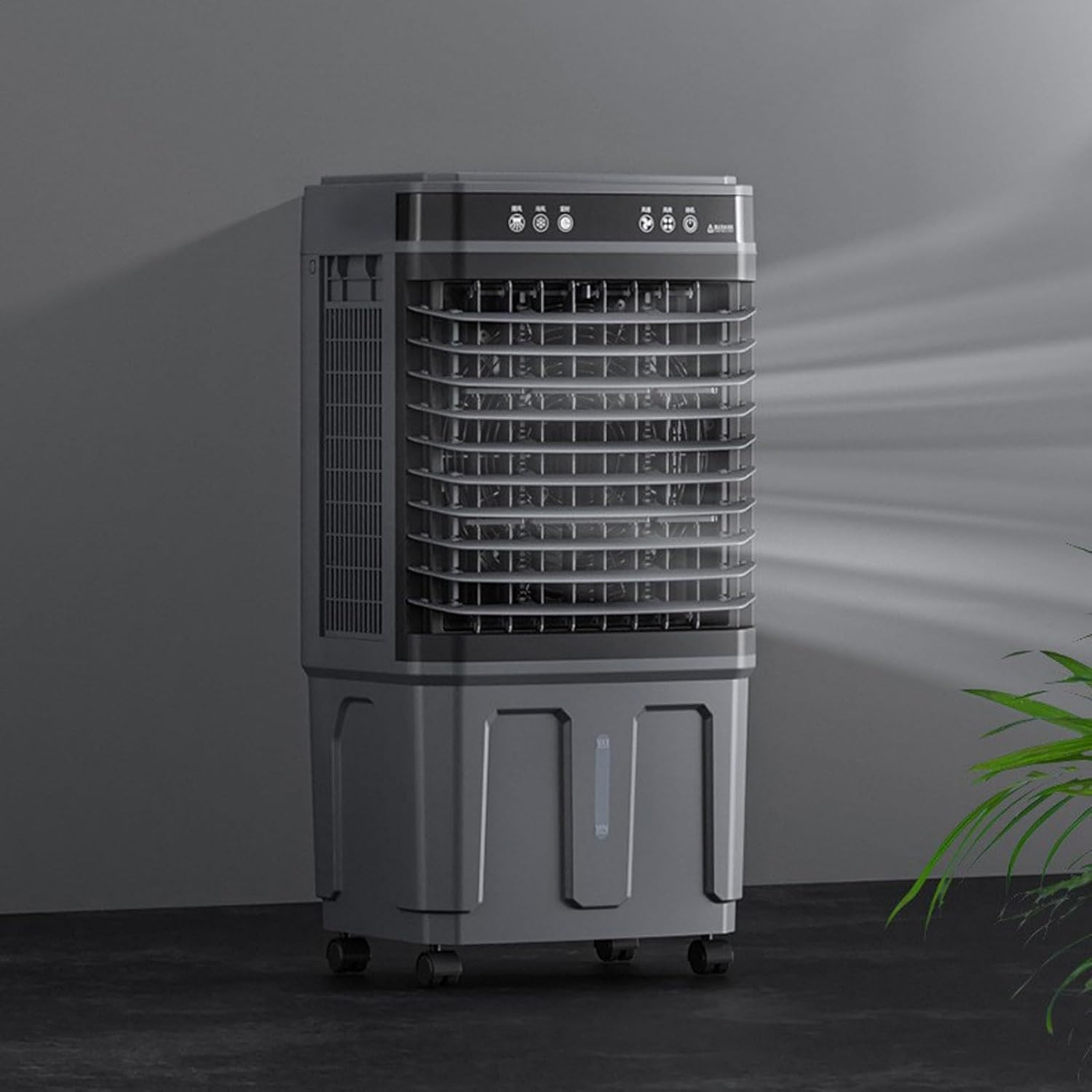 3-in-1 Evaporative Air Cooler Portable Air Cooling Fan Swamp Cooler Indoor Outdoor Remote & 12H Timer, 3 Speeds, 4 Ice Packs for Bedroom, Home, Office(30L)