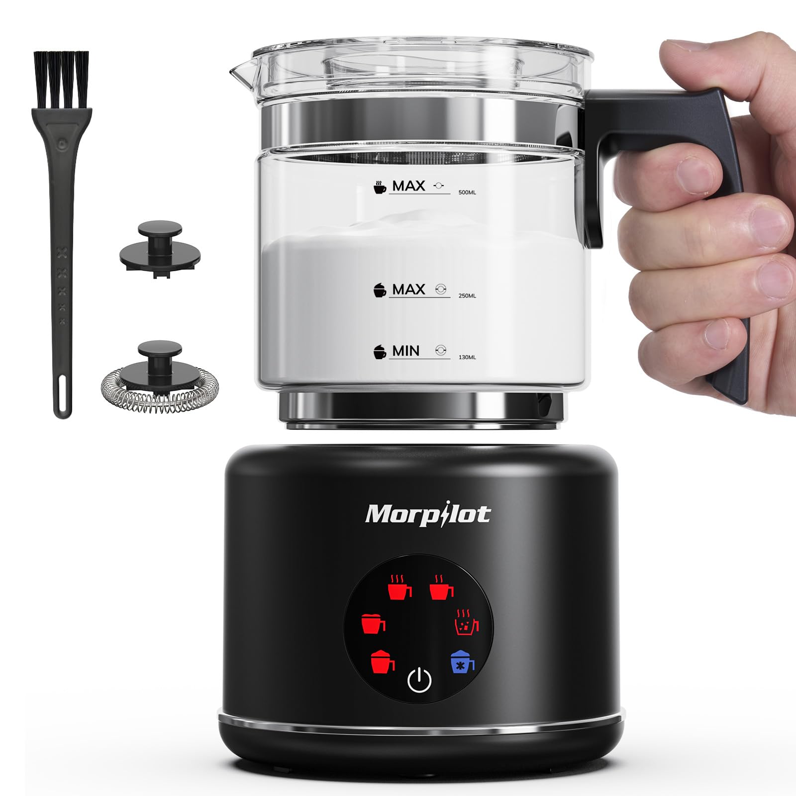 Morpilot Milk Frother Black - HS010-G
