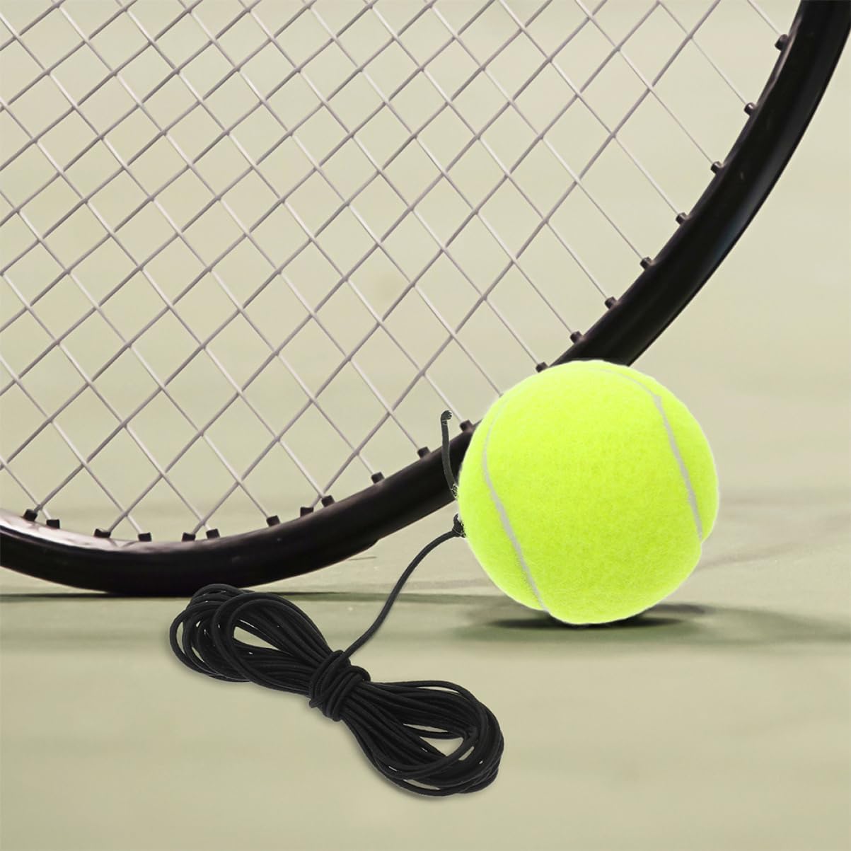 WOONEKY 3pcs Tennis Trainer Rebound Balls String for Beginners Sports Training Tool for Individual Practice and Multi-Player Sessions Portable and Versatile Tennis Training Equipment
