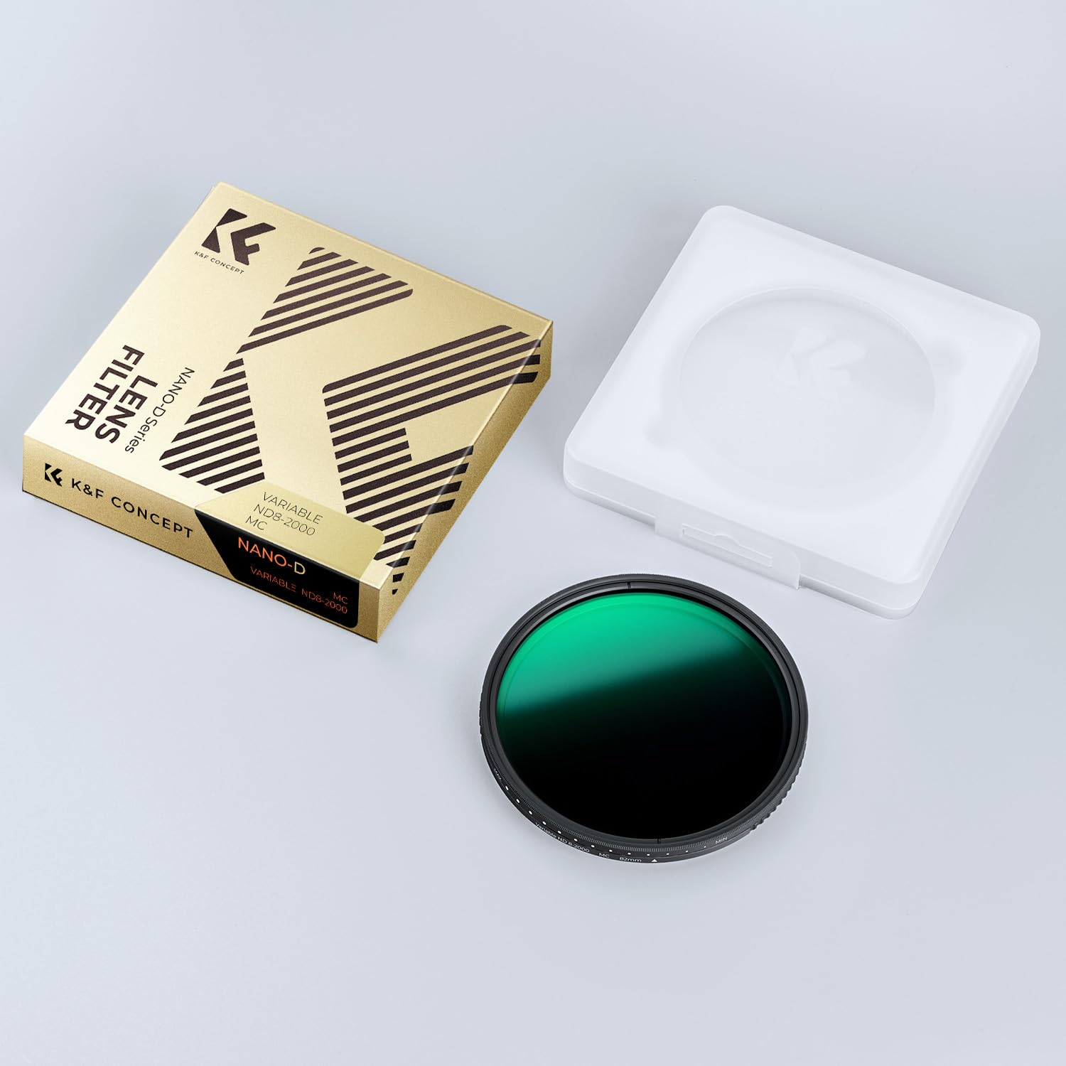 K&F CONCEPT Variabler ND Filter 72mm ND8- ND2000 Graufilter (3-11 Blenden) | Optikglas mit 24-lagiger Nano-Beschichtung,wasserdicht,HD Bild,für Landschaftsfotografie,Nano-Dazzle,FN503