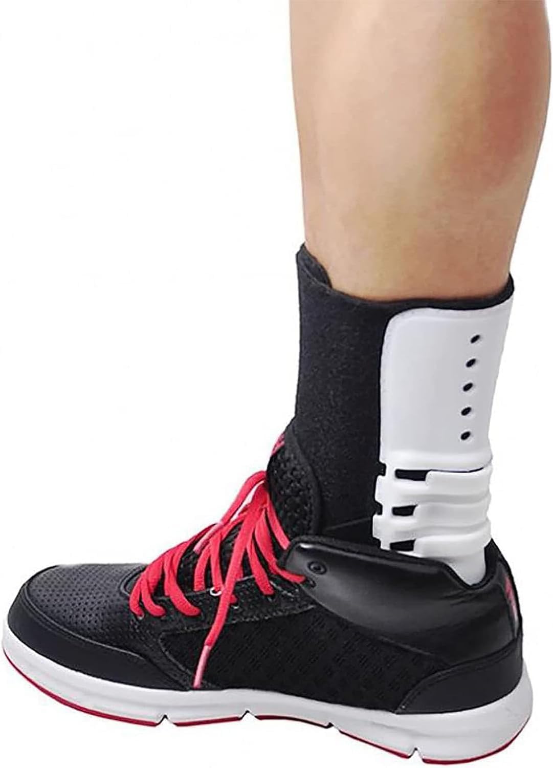 DKULMN Foot Drop Orthosis, Adjustable AFO Ankle Orthosis Splint Support, Soft AFO Foot-up Orthosis Light Balance Drop for Shoes Walking,Left,L