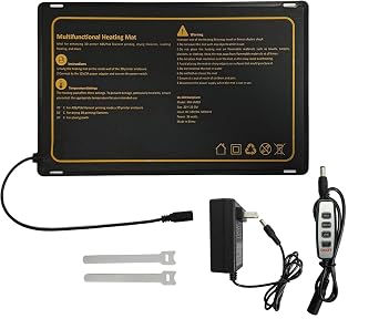 Multifunctional Heating Pad 3D Printer Heater Mat with Smart Control for 3D Printer Enclosure Keeping Warm, Filaments Drying and Mini Greenhouse