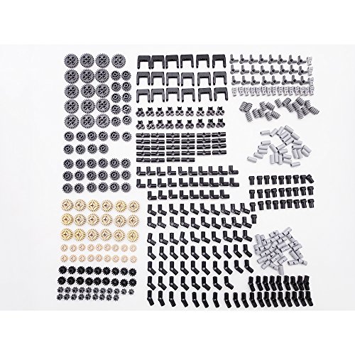 Loongon Technic Series Parts - 450 Pieces Gear Chain Link Connectors Bricks Sets Technic Parts Pack For Robot, Compatible With Lego Technic Parts #TOP1
