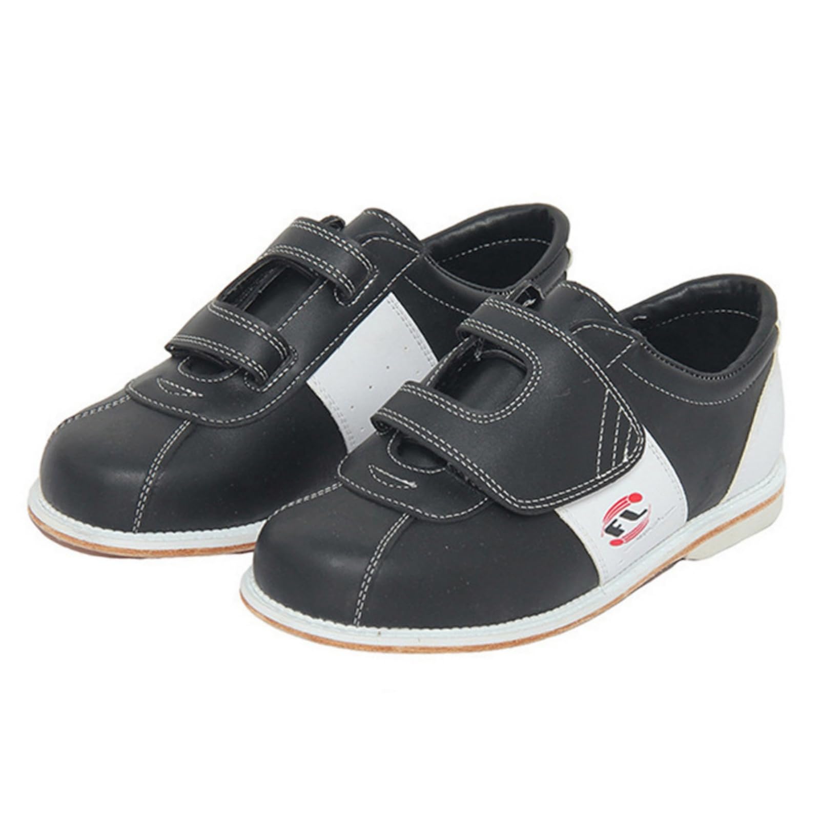JiuQing Bowlingschuhe Herren Universelle Gleitsohlen Leichtes Atmungsaktives Leder Für Links Und Rechtshänder Auch Für Kinder Geeignet