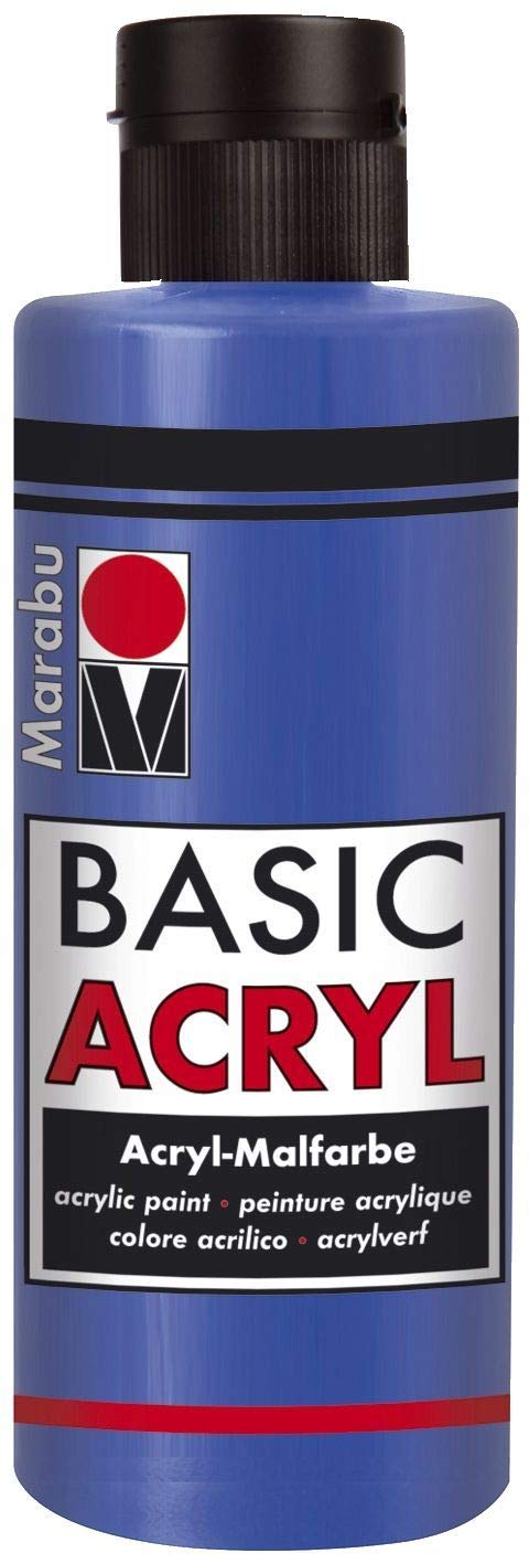 Marabu Basic Acrylique Bleu Moyen 052 pour vos ateliers peinture en famille