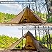 FireHiking Camping Hot Tent 4-8 Person Tipi Tent with Stove Jack for Bushcraft, Cooking and Heating
