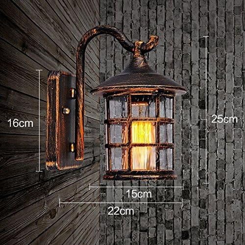 Außen IP65 Wasserdicht Wandleuchten, Aluminium Aussen Wandlampe, 1,8m Kabel mit Stecker, E27, Max. 60W Wandleuchte für Garten Garage Sportplatz - BD0870