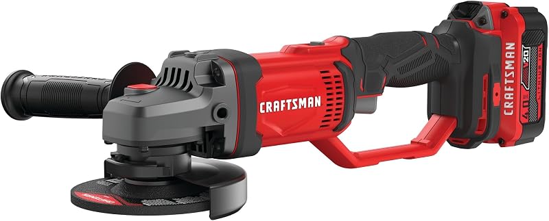 V20 Cordless Angle Grinder Tool Kit, 4-1/2 inch, Battery and Charger Included (CMCG400M1)