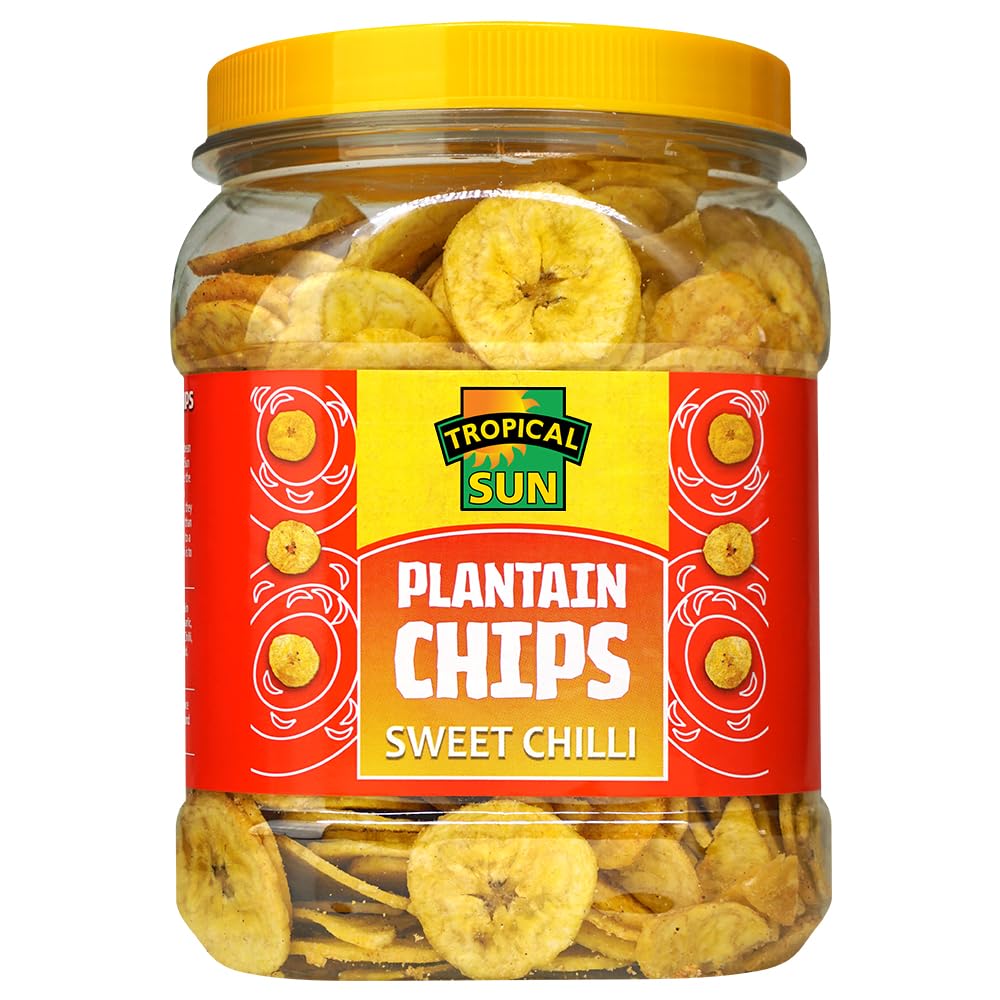 Sweet Chilli Flavour Plantain Chips, 450g (Pack of 1)