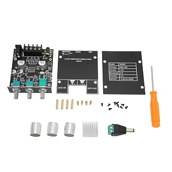 BT Amplifier Board, 2X50W 2 in 1 BT5.0 Subwoofer Amplifier Board Base for Table Control Home