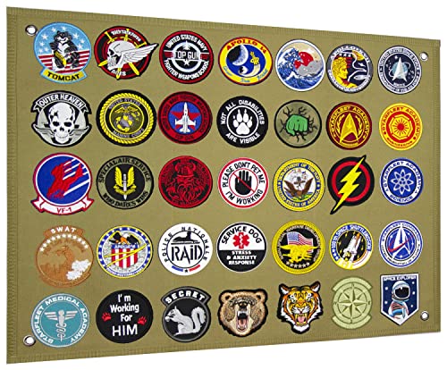 Expositor de parches tácticos de pared para decoración de habitaciones de airsoft 4