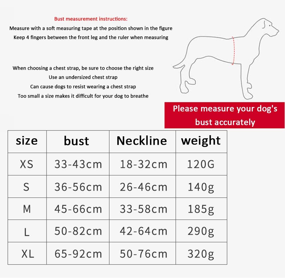 Dog's Pull-Free Harness Pet Chest Strap Reflective Breathable and Durable Easy-to-Control Handle Walking Training and Running C S (B Small)