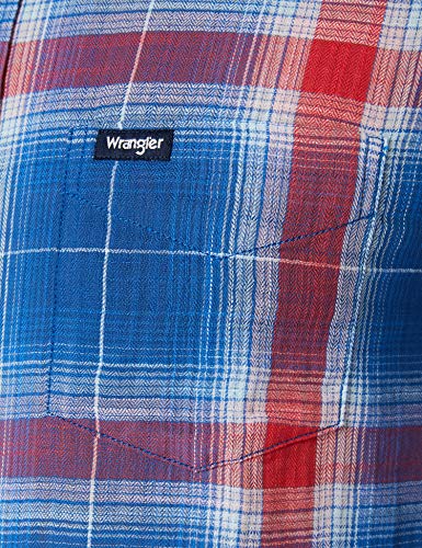 Wrangler Pocket Shirt Camicia, Limoges Blue, S