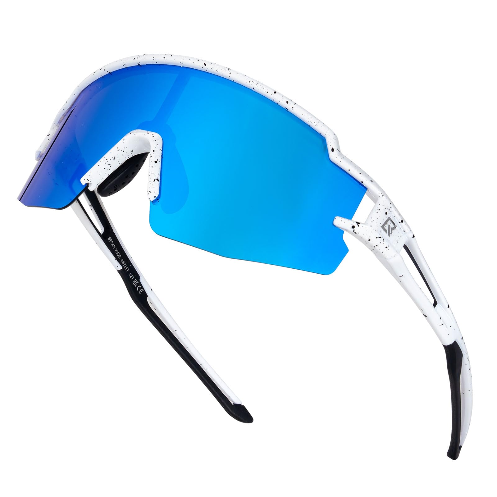 ROCKBROS Lunettes de Soleil Polarisées pour Enfants, Lunettes de Cyclisme UV400 Protection pour Garçon et Fille, Lunettes de Sport de Plein Air Vélo BMX VTT