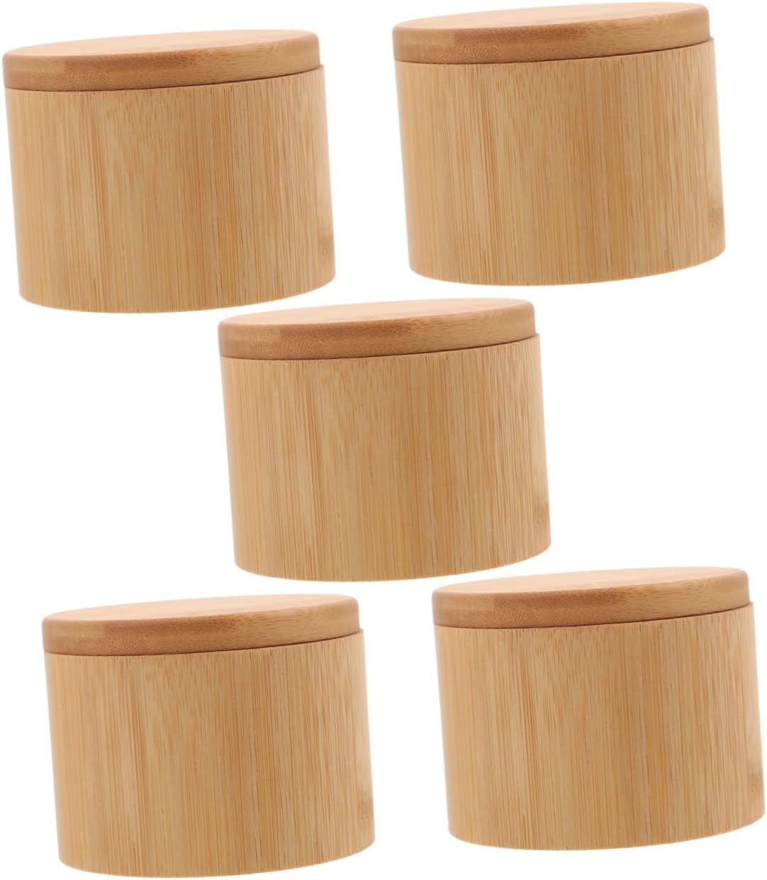 5pcs Seasoning Jar Lid Round Spice Container for Sugar Salt Pepper and Seasoning Elegant Kitchen Decor and Organization for Restaurants and Bars