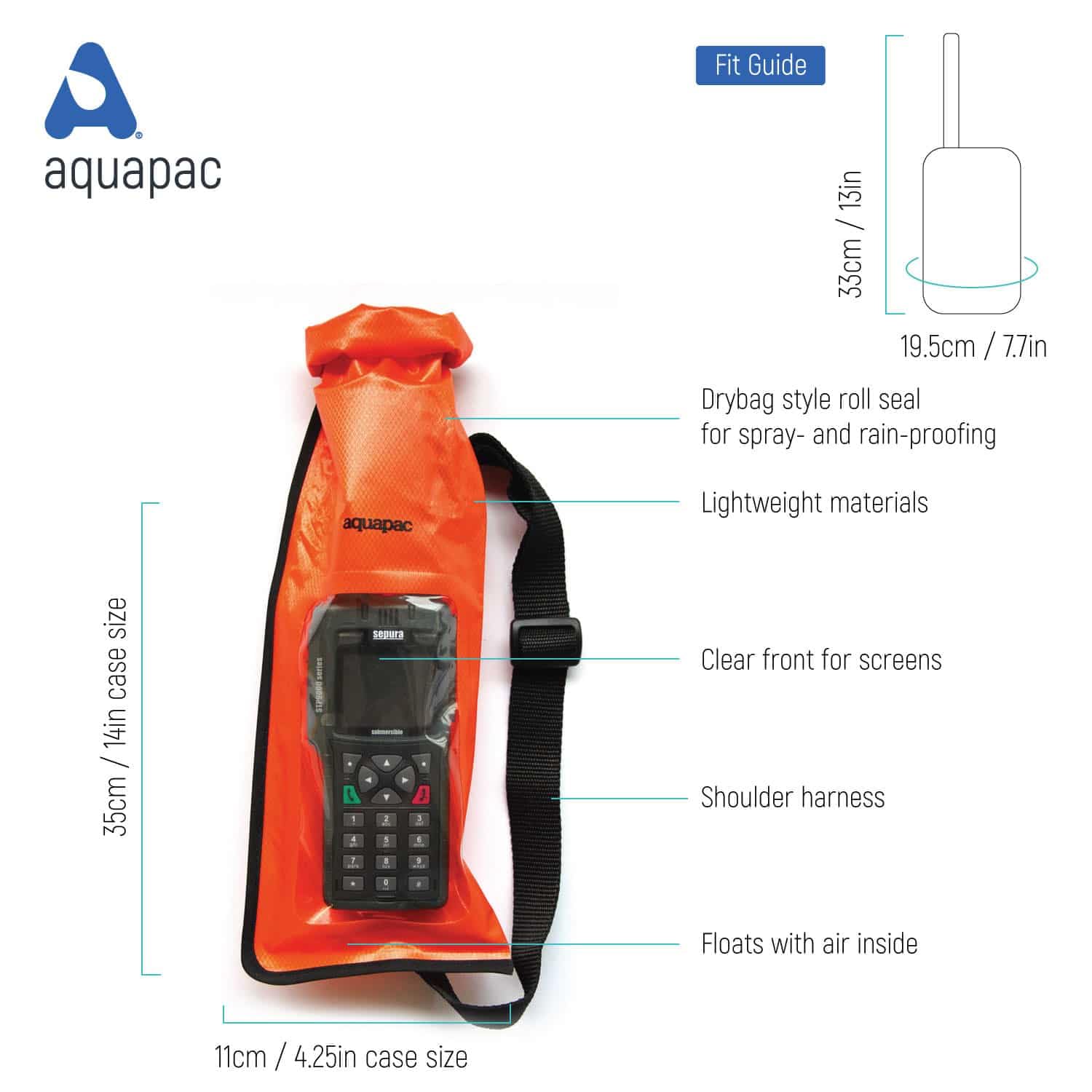 Aquapac Caso VHF Naranja