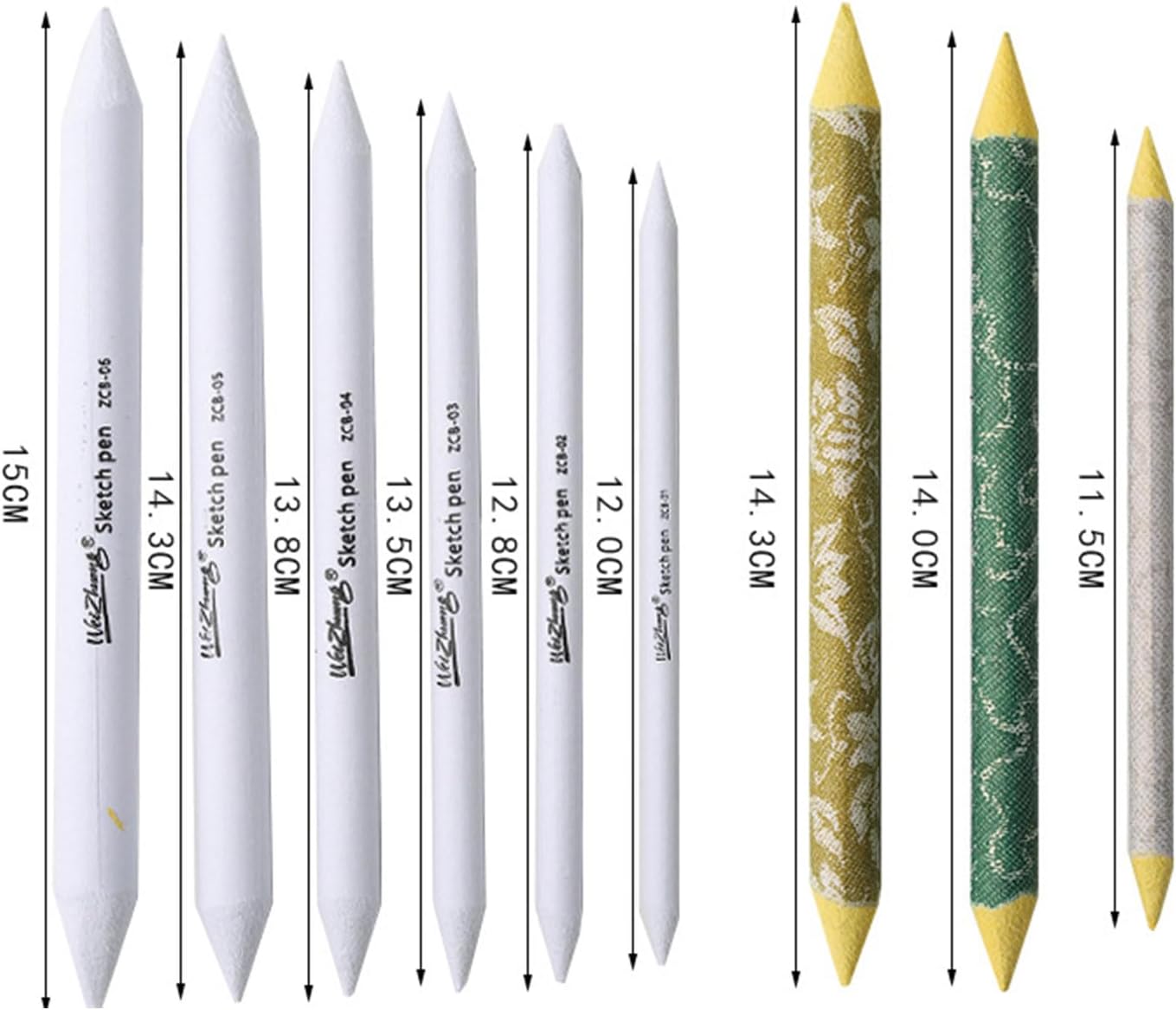Blending Stump and Tortillions Paper Art Blenders Art Pencils Drawing Pencils for Artists Student Sketch Drawing Tool