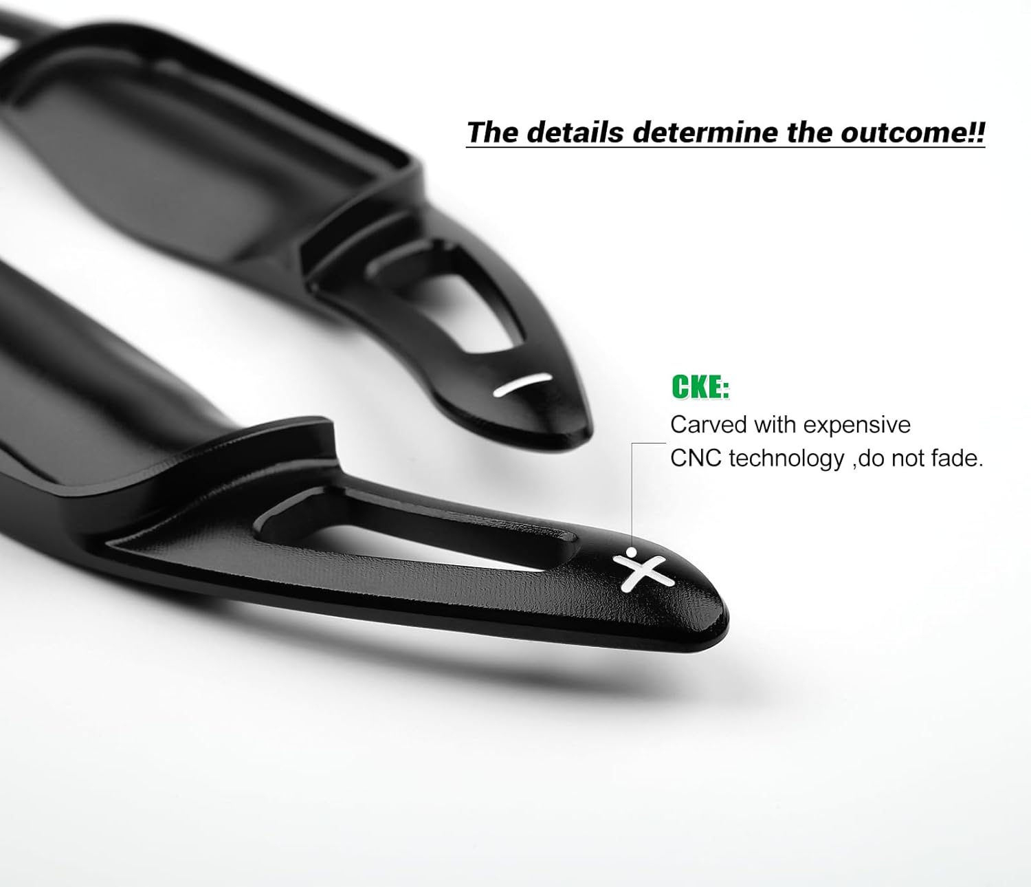 CKE Compatible with Toyota Camry 2026 2025 2024 2023 2022 2021 2020 2019 2018 for Corolla RAV4 Crown Avalon Accessories Sporty Car Paddle Shifter Extension Shift Paddle Cover Trims -Black
