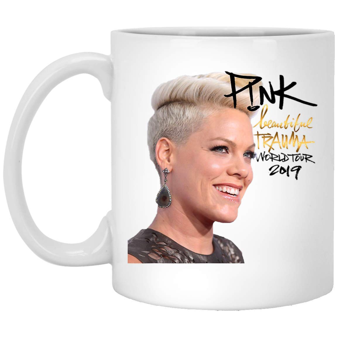 Pink Beautiful Trauma World Tour 2019 11 oz Mug Tea Cups
