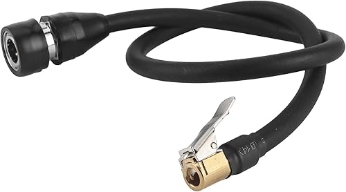 Fydun Adaptador de manguera de extensión de bomba de inflado de portabrocas de neumáticos, 300 PSI, desconexión rápida, conector hembra, abrazadera